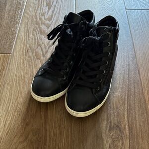 Black High-Top Taos Sneakers